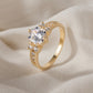 Vintage Filigree Three Stone Ring