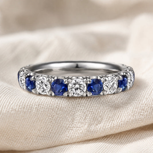 Midnight Sapphire Eternity Ring