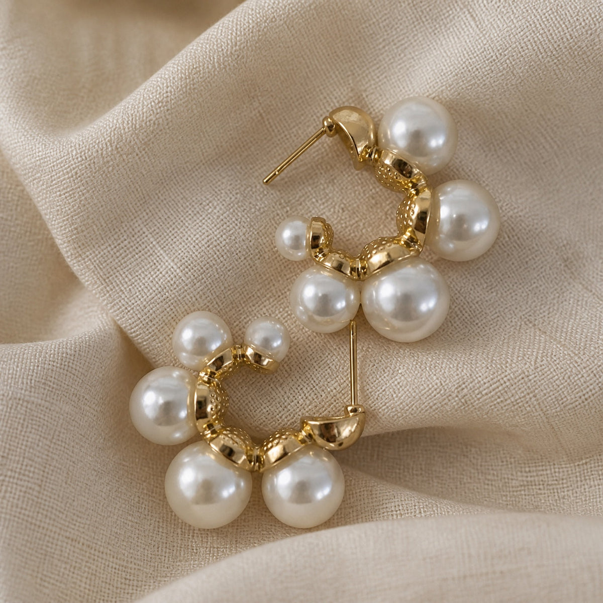 Elegant Pearl Minimalistic Earrings