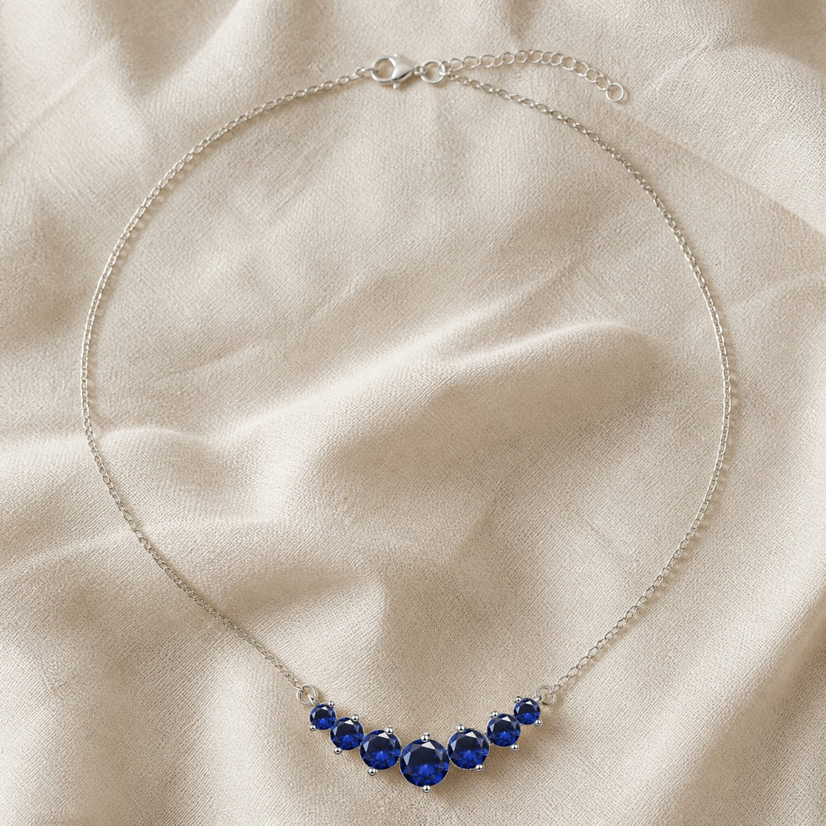 Luxe Sapphire Bar Necklace