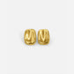 Radiant Gold Rectangular Stud Earrings