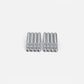 Artistic Silver Long Ribbed Earrings