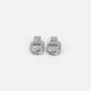 Graceful Silver Linked Knot Earrings