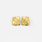 Timeless Gold Cube Statement Studs