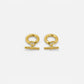 Elegant T Bar Gold Hoops