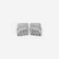 Silver Ripple Texture Earrings