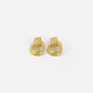 Graceful Gold Linked Knot Earrings