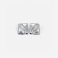 Timeless Silver Cube Statement Studs