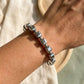 Vintage Silver Cubic Beads Bracelet