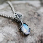 Radiant Lotus Silver Necklace