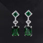 Emerald Rectangular Jewelry Set