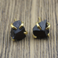 Irregular Mineral Four Claw Stud Earrings