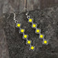 Boho Yellow Cascade Earrings