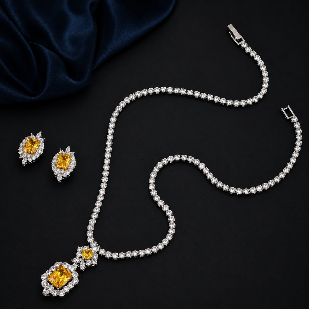 Elite Yellow Stone Tennis Set