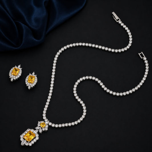 Elite Yellow Stone Tennis Set
