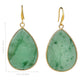 Polished Pear Shaped Dangle Earrings