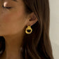 Graceful Gold Linked Knot Earrings