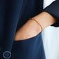 Elegant Gold Paperclip Bracelet