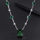 Emerald Rectangular Jewelry Set