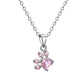 Paw Set 4 Pieces with Zirconia Heart