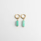 Toned Stone Bar Earrings