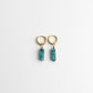Toned Stone Bar Earrings
