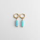 Toned Stone Bar Earrings