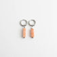 Toned Stone Bar Earrings