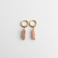 Toned Stone Bar Earrings