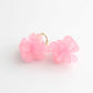 Gold Flower Hoop Earrings
