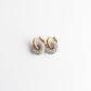 Crystal Circle Drop Earrings