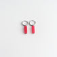 Toned Stone Bar Earrings