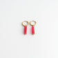 Toned Stone Bar Earrings