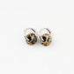 Stone Donut Hoop Earrings