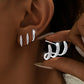Elegant Rhinestone Three Claw Earrings