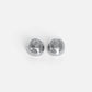 Polished Silver Oval Earrings