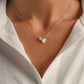 Pearl Teardrop Duo Charm Necklace