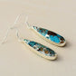 Chic Turquoise Jasper Teardrop Earrings