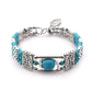 Antique Silver Turquoise Stone Bracelet