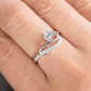 White Gold Infinity Moissanite Ring