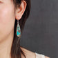 Chic Turquoise Jasper Teardrop Earrings
