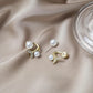 Pearl Whale Tail Ear Cuff