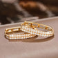 Elegant Circular Zirconia Earrings