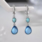 Elite Link Teardrop Pearls Earrings