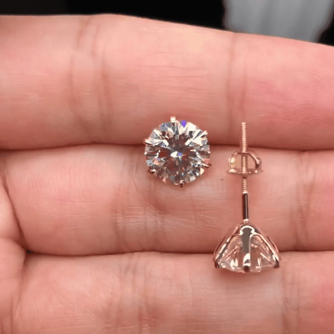 Chic White Gold Tera Earrings