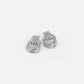 Graceful Silver Linked Knot Earrings