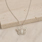 Butterfly Initial Letter Pendant Necklace