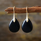 Refined Teardrop Charm Earrings