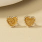 Graceful Gold Heart Earrings