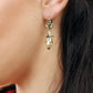 Silver Floral Lily Pearl Earrings